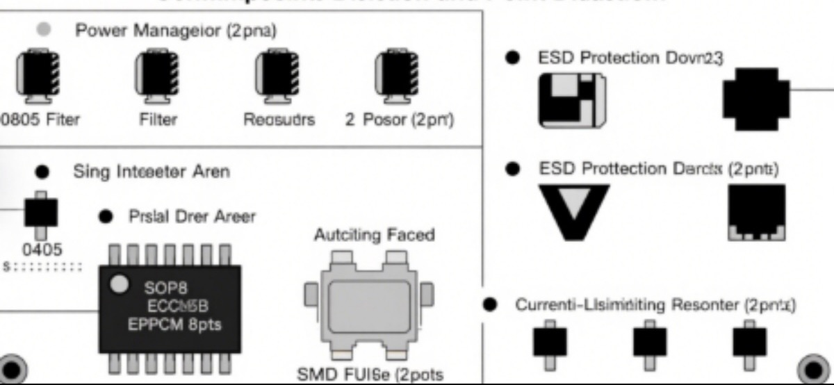Double-sided circuit board point distribution diagram (front/back mounting)